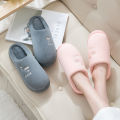 2022 Autumn/Winter New Cotton Women's Warm Thick Sole Anti slip Plush Couple Home Floor Slippers. 