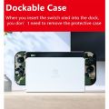Dockable Case for Nintendo Switch Oled Metroid Zelda Monster Hunter Pokemon theme case for Switch Oled console & Joy-Con. 
