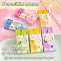 Cartoon Chocolate Design Eraser Kawaii Large Eraser Student Painting Writing Pencil Eraser Stationery For School Office Supplies. 