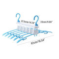 【LimitedOffer】--6 Head Hanger Foldable Rotating Multi-Functional Clothes Rack Storage Hanger.