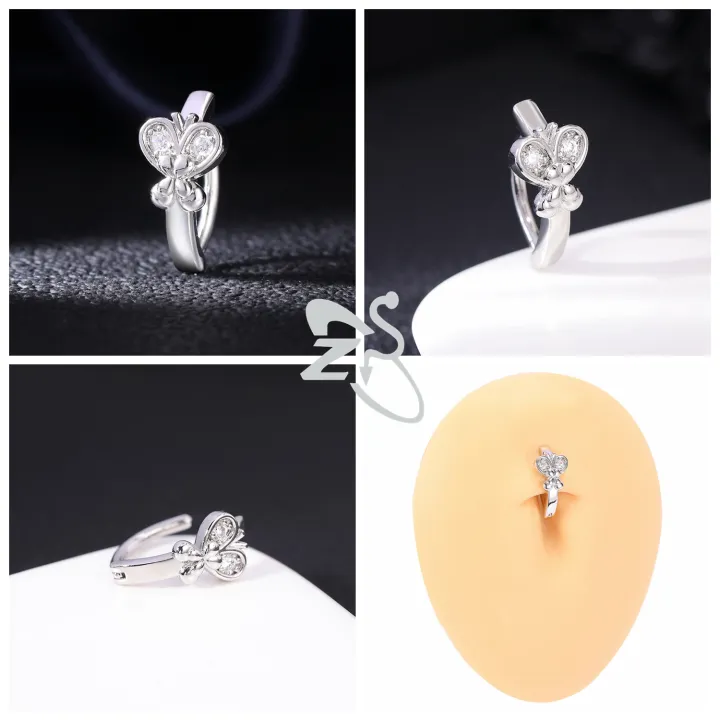 ZS%201%20Piece%20Butterfly%20Shape%2014G%20Belly%20Button%20Ring%20CZ%20Crystal%20Navel%20Piercings%20Click%20Reverse%20Curved%20Navel%20Barbell%20Body%20Jewelry%2010MM%20-%20Image%204