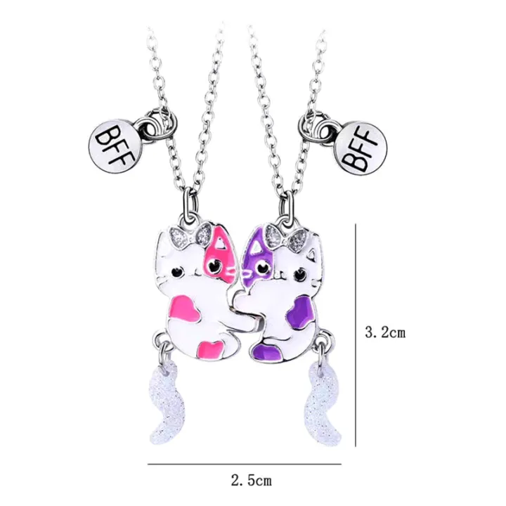 %E3%80%90Trending%20in%20Fashion%E3%80%91%202Pcs/set%20Cartoon%20Cat%20Shape%20Pendant%20Chain%20Friends%20Necklace%20BFF%20Friendship%20Children's%20Jewelry%20Gift%20For%20Girls%20Qoddess%20-%20Image%205