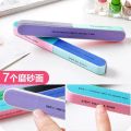 Nail Polishing Tools 6 Sided Long Straight Round Nail Buffer Sanding File for DIY Beauty 1 pc.