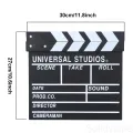 SV-Director Film Clapboard Action Scene Clapper Board Wooden Movie Film Clap Slate, S, Black. 
