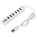 USB 2.0 Hub 6 Port Hub Multi Splitter Port 100cm Long cable Multiple Expanderfor Computer Laptop PC USB Adapter Accessories. 