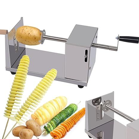 Stainless Steel Twisted Potato Tornado Cutter Spiral Slicer French Fry Cut Vegetable Cutter Twister cooking tools