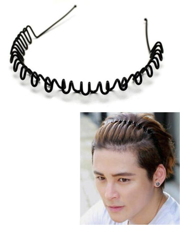 Metal%20Zig%20Zag%20%20Stylish%20%20Hair%20Band%20%20For%20Man%20and%20Woman%203%20pcs%20-%20Hair%20Clip%20-%20Image%202
