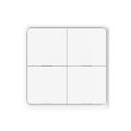 Migeet Wireless Scene Switch Push Button Smart Switch Wall Panel Power unit Powered Tuya/ Smart Life APP Remote Control for Smart Home Devices(ZigBee Hub Required), Black 4 Gang.