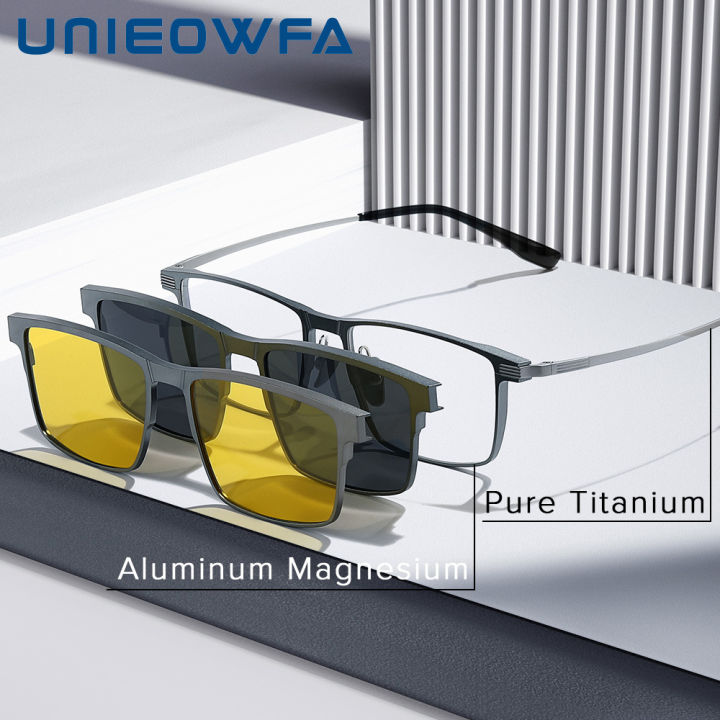 Pure%20Titanium%20Magnetic%20Clip%20on%20Glasses%20Frame%20Men%20Myopia%20Prescription%20Big%20Eyeglasses%20Frame%203%20in%201%20Night%20Vision%20Polarized%20Eyewear%20-%20Image%202