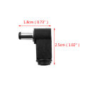 2Pcs DC Power Connector Adapter 90 Degree Angle 5.5x 2.1mm/2.5mm Male Plug to Female Jack Coupler Converter Tetuo. 