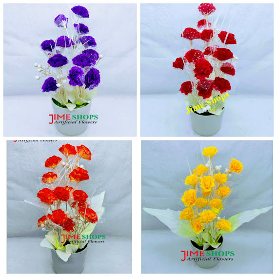 Artificial Flower & Plant 18Cm In Plastic Pot For Any Kind Of Decoration - Home Decoration Item - Home Decoration Item - Home Decoration Item