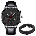 Mens Fashion Watches Luxury Men Business Leather Quartz Wristwatch Male Casual Sports Bracelet Luminous Clock Relogio Masculino. 