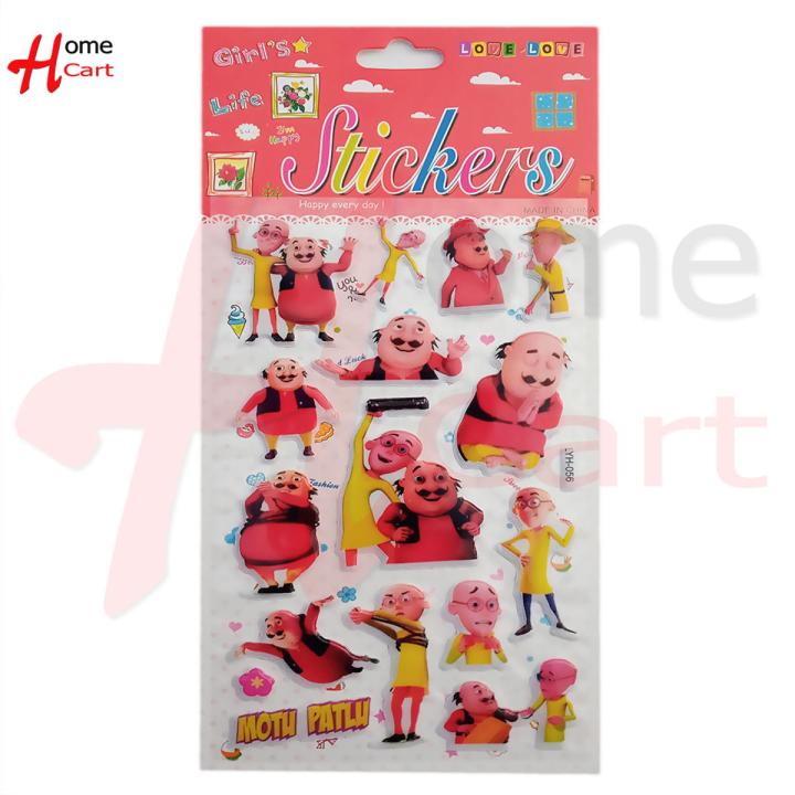 Motu Patlu Sticker Toy Sticker Play For Kids BIG SIZE