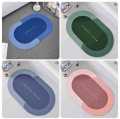 Bathroom Rugs, Modern Diatomaceous Earth Super Absorbent Quick Dry Grey Bath Mat Non Slip, Thin Bathroom Rugs Fit Under Door , Bathmats Rugs Washable, Bath Mats for Bathroom Floor. 