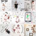 Newborn Baby Monthly Growth Milestone Blanket Photography Accessories for Rug Baby Boy Girls Photography Props Background Cloth.