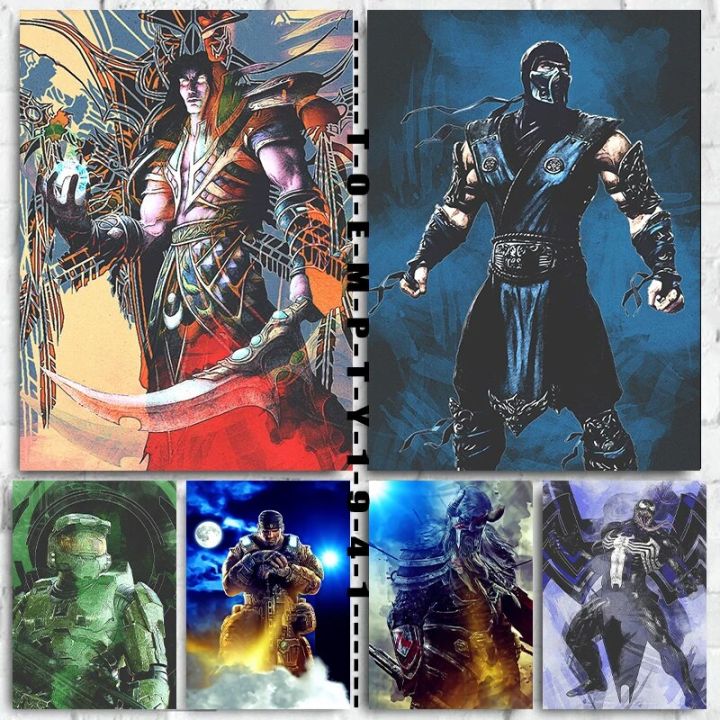Horror Gaming Design Action Game Video Game Character Poster Canvas Printing Hot Video Game Wall Art Picture Gaming Room Decor
