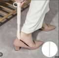 Shoe Horn, Shoe Helper Stick, Adjustable Plastic Shoe Helper, Portable Foldable Helper with Long Handle for Boots.