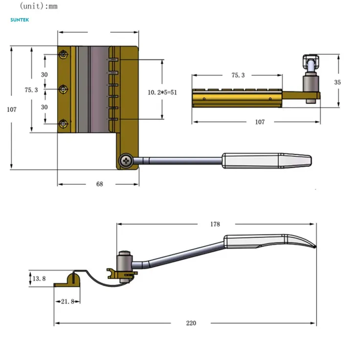 Mechanism%20Arm%20Tremolo%20bridge%20Replaces%20for%20SG%20Guitar%20Spare%20Parts%20Good%20Performance%20Short%20Style%20-%20Image%204