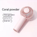 【Toy life hall】Portable Handheld charger of Mine 3 Speeds Student Desktop Cooling Home Air Cooler.