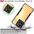 Vivo Y16 Protective Black Border Crystal Clear Xundd Mobile Back Case Cover. 