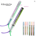 Two-Color Hilighter Pen Soft Color Student Candy Color Mark Color Pencil Key Marker.