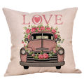 Cross-border new square pillow LOVE couple pillow home sofa hanging basket pillow car pillow cushion spot. 