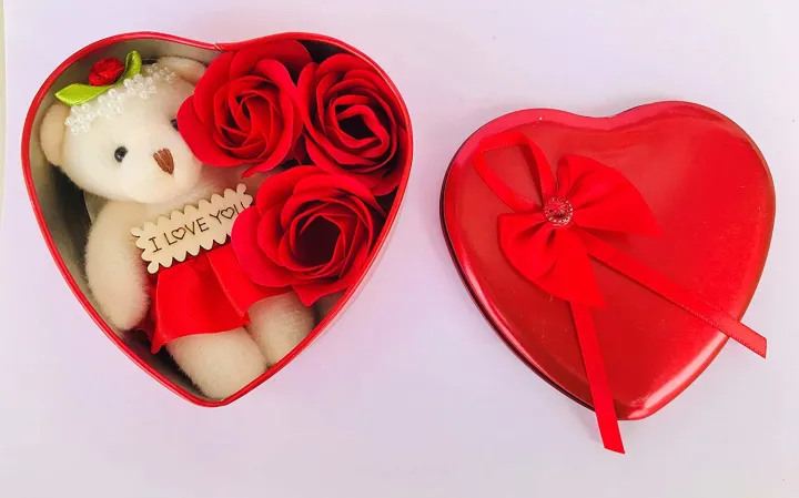 Heart%20Shaped%20Box%20Best%20Gift%20For%20Valentine,%20Red%20Scented%20Rose%20Soap%20Flower%20Petals%20&%20Soft%20Teddy%20Bear-%20Red%20Colour%20-Multi-Color%20-%20Gift%20Box%20-%20Image%206