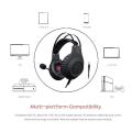 N2 PS4 PC Headset Gaming Earphones Gamer Headphones with Microphone Headset Mic for Computer Laptop Playstation 4 New Xbox 1 Game (Black Silver).