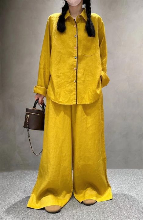 Woman%E2%80%99s%20fashion%20%20comfortable%20colourful%20shirt%20casual%20pants%20new%20all-matching%20temperament%20two%20sets%20of%20women%20-%20Image%202
