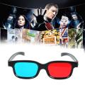 Red & Blue 3D Glasses Black Frame for Dimensional Anaglyph TV Movie DVD Game Video Glasses 3d Glasses for Projector TXTB1.