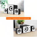 Speaker White Jituo JT2805 USB Powered Mini Speaker With Mini Subwoofer Look Like Kisonli U2400 Sound box for computer Speaker for PC Laptop Speaker. 