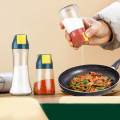 Portable Salt Shaker Quantitative Push Type Condiment Bottle for Restaurant Home. 