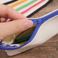 Canvas DIY Doodle Pencil Stationery Bag Girls Makeup Bag Zipper Pouch For Pens Blank DIY Craft Cosmetic Pouch 1Pcs.