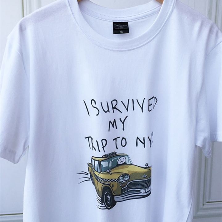 Tom%20Holland%20Same%20Style%20Tees%20I%20Survived%20My%20Trip%20To%20NYC%20Print%20Tops%20Casual%20100%25Cotton%20Streetwear%20Men%20Women%20UniFashion%20T%20Shirt%20-%20Image%206