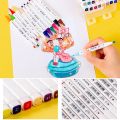 Water Based Marker Set Colour Double Headed Sketching Drawing Graffiti Art Markers for Student School Supplies Stationery. 
