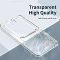 itel RS4 2024 Phone Case For itel RS4 itelRS4 R S4 RS 4 Transparent Card Holder Camera Lens Protection Fashion Shockproof Silicone Square TPU Soft Clear Casing Back Cover. 