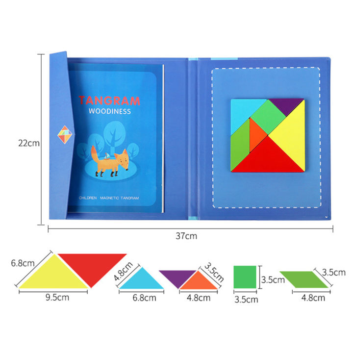 Magnetic%20Tangram%20Jigsaw%20Puzzles%20Game%20IQ%20Book%20Brain%20Teaser%20Education%20Kids%20Toy%20-%20Image%207