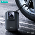 Usams Zb215 Mini Car Air Pump Automatic Tyre Inflator Smart Digital Tire Pressure Detection 5000mAh Big Capacity LED Digital. 