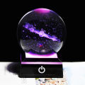 3D Crystsal LED Light Solar System Ball Laser Engraved Planets Glass Sphere Cosmic Model Globe Home Decoration Astronomy Gift. 