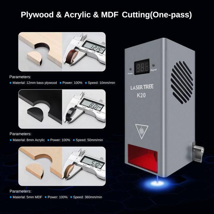LASER%20TREE%20K20%2020W%20Optical%20Power%20Laser%20Module%20with%20Air%20Assist%204%20Diodes%20TTL%20Blue%20Light%20Laser%20Head%20for%20CNC%20Engraver%20Cutting%20Tools%20-%20Image%203