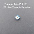5Pcs- Trimmer Trim Pot RM065 101 100 ohm Variable Resistor Potentiometer Single Turn 6mm V/R Breadboard Friendly For Electronics Project.