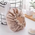 Double Layer Waterproof Shower Caps Hat Lovely Thick Women Men  Bath Shower Cap Bathing Caps Accessories Hair Care Hats. 