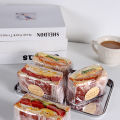 100 Pieces Fully Transparent Plastic Pouches Homemade Sandwiches Bread Toast Burgers Food Packaging Bags Party Supplies-MINETTE.