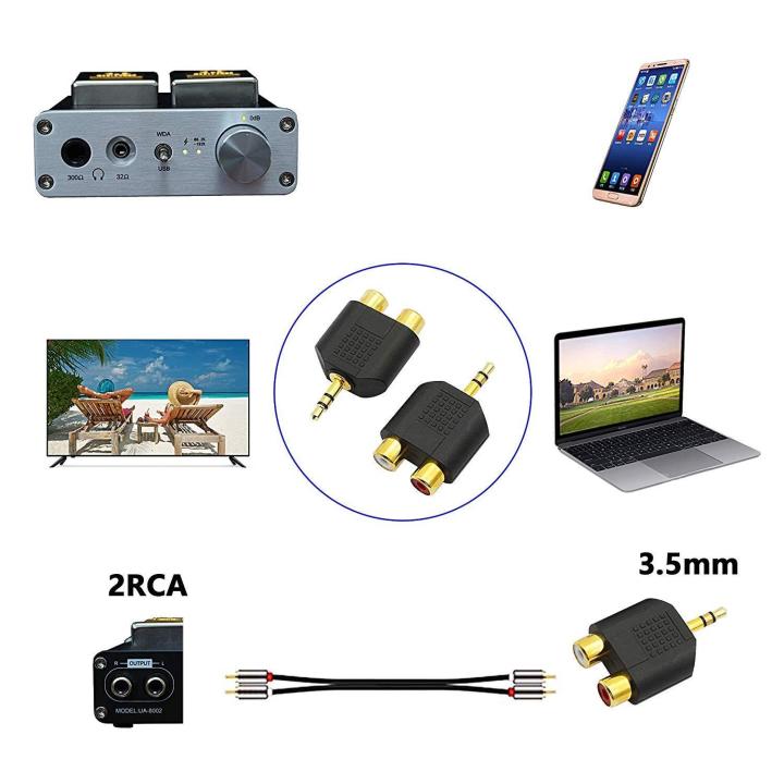 2%20Pieces%20Gold%20Plated%203.5mm%20Stereo%20to%202-RCA%20Male%20to%20Female%20Adapter,Audio%20Splitter%20Adapter,%20Dual%20RCA%20Jack%20Adapter%20-%20Image%205