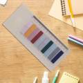 Colorful Index Tabs Aesthetic with Ruler Writable 120Pcs Classification Repositionable Sticky Notes Notepad for School Notebooks Office.
