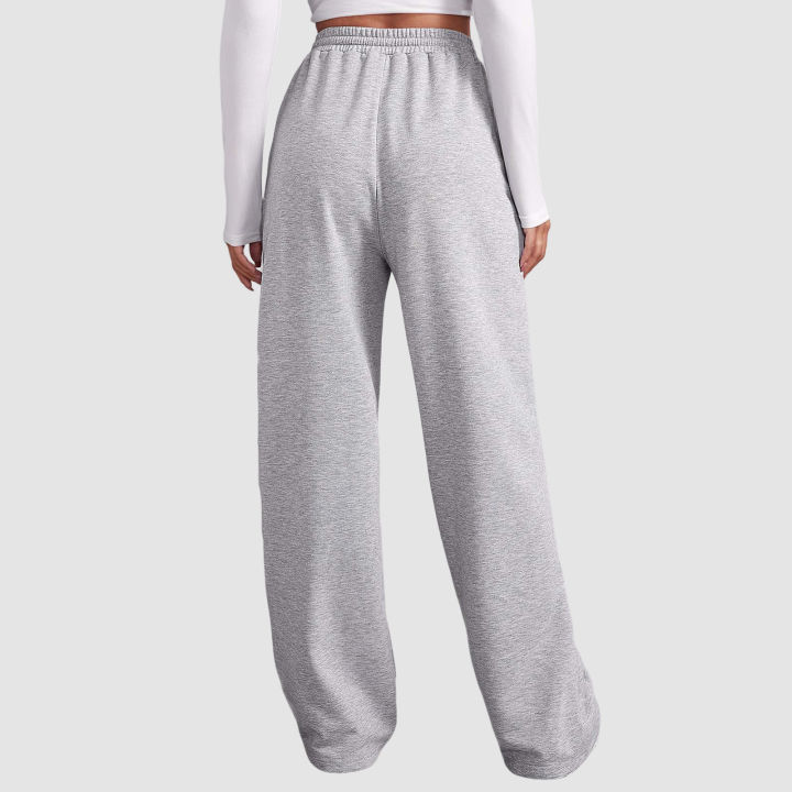 Women%E2%80%99S%20Wide%20Leg%20Sweatpants%20Straight%20Solid%20Color%20Pants%20Sweatpants%20Joggers%20Gym%20Workout%20High%20Waisted%20Yoga%20Pants%20With%20Pockets%20-%20Image%202