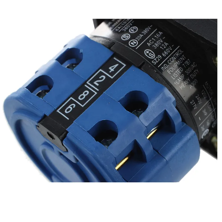 660V%2020A%206%20Terminals%204%20Positions%20Rotary%20Cam%20Changeover%20Switch%20-%20Image%204