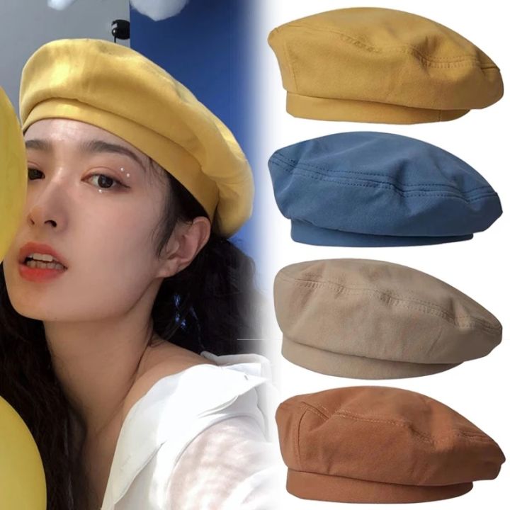 Women%20Fashion%20Warm%20Cotton%20Octagonal%20Flat%20Beret%20/%20Vintage%20Artist%20Beret%20Hat%20/%20Ladies%20Outdoor%20Beanie%20Hats%20/%20Artist%20Painter%20Cap%20-%20Image%203