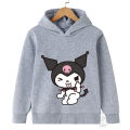 Kawaii Kuromi Hoodie For Girls Long Sleeve Sweatshirts Children Spring Autumn Sanrio Cartoon Kids Casual Hooded Pullover Tops. 