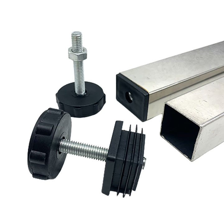 1%20PCS%20Of%20M8%20*%2050/100mm%20Adjustable%20Foot%20Pads%20With%20Nuts%20Pipe%20Plugs%20Black%20Square%20Furniture%20Shelves%20Height%20Adjustable%20Foot%20Cups%20-%20Image%205